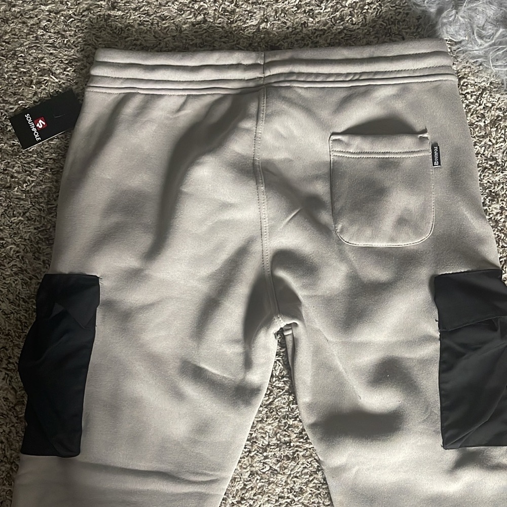 South Pole Gray Fleece Joggers with Black Accents - Picture 8 of 13